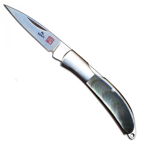 Al Mar Knives: Al Mar Osprey Knife, Black Pearl Handle, AL-1001BP