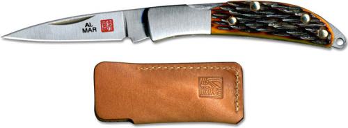 Al Mar Osprey Classic Knife 1001HJB - Honey Jigged Bone - DISCONTINUED ITEM - OLD NEW STOCK - SERIAL NUMBERED - MADE IN JAPAN