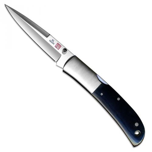 Al Mar Knives: Al Mar Falcon Classic Talon Knife, Micarta, AL-1003BMT - DISCONTINUED ITEM - OLD NEW STOCK SERIAL NUMBERED - BNIB