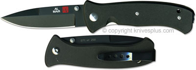Al Mar Knives: Al Mar Mini SERE 2000 Knife, Black, Serial Numbered, AL-MS2KBSN