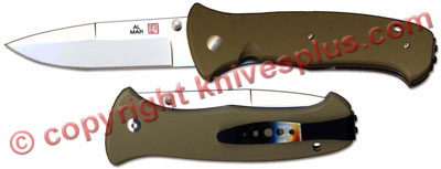 Al Mar Mini SERE 2000 MS2KOD - Satin Blade - Olive Drab G10 - Discontinued Item - Serial Numbered - BNIB - Japan Made