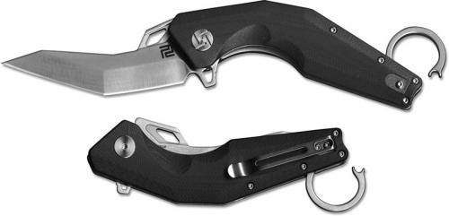 Artisan Cobra Knife 1811P-BKC Karambit Style D2 Reverse Tanto Black G10 Liner Lock Flipper Folder