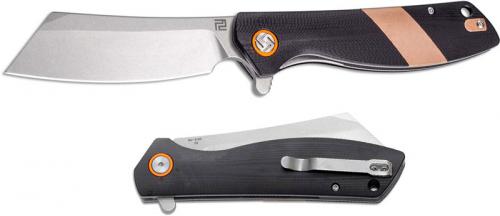Artisan Limited Edition Tomahawk Knife 1815P-CG1 - Black G10 and Copper - Stonewash D2 Reverse Tanto