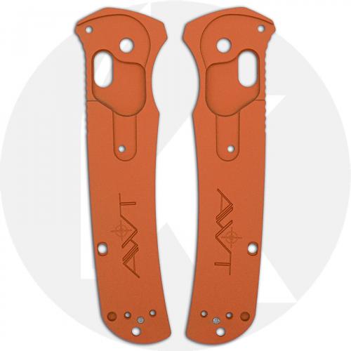 AWT Benchmade Bailout Custom Aluminum Scales - Archon Series - Tequila Sunrise - Cerakote - USA Made