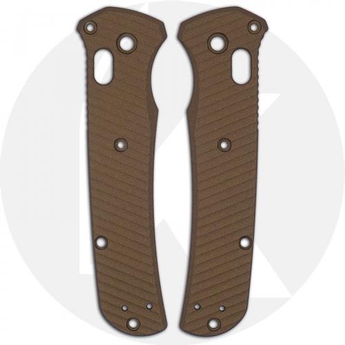 AWT Benchmade Bailout Custom Aluminum Scales - Archon Series - Burnt Bronze - Cerakote - USA Made