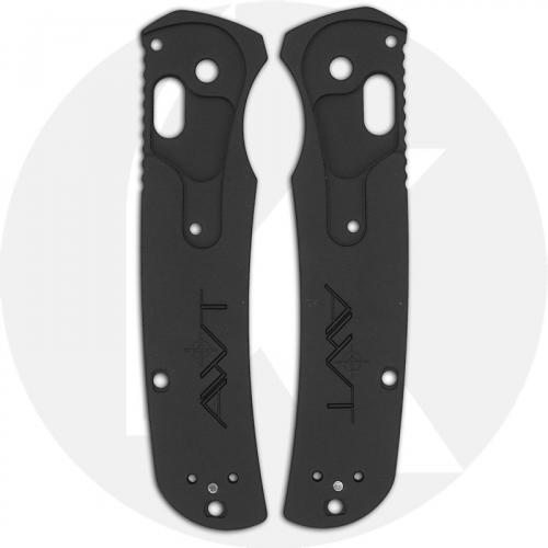 AWT Benchmade Bugout Custom Aluminum Scales - Archon Series - Armor Black - Cerakote - USA Made