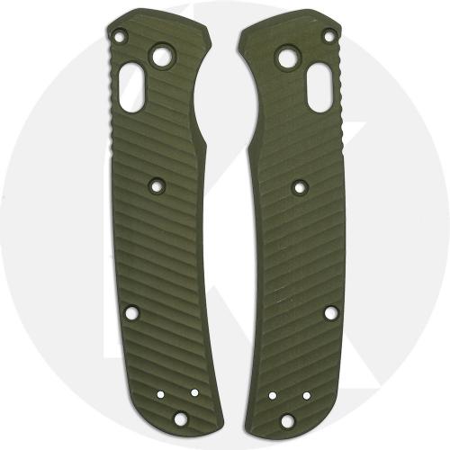 AWT Benchmade Bugout Custom Aluminum Scales - Archon Series - OD Green Anodized - USA Made