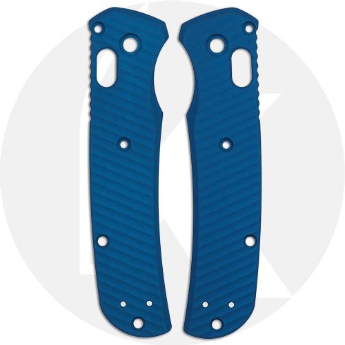 AWT Benchmade Bugout Custom Aluminum Scales - Archon Series - Cobalt Blue Anodized - USA Made