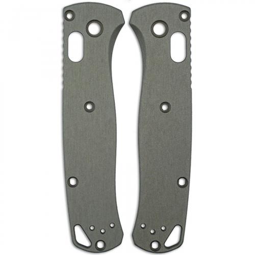 AWT Custom Aluminum Scales for Benchmade Bugout Knife - Gray - USA Made