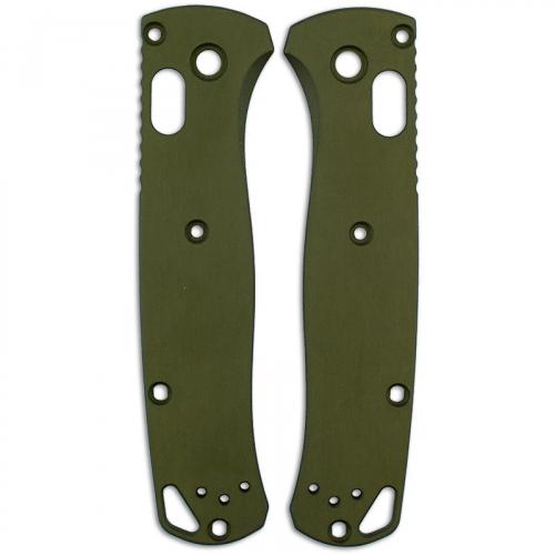 AWT Custom Aluminum Scales for Benchmade Bugout Knife - OD Green - USA Made