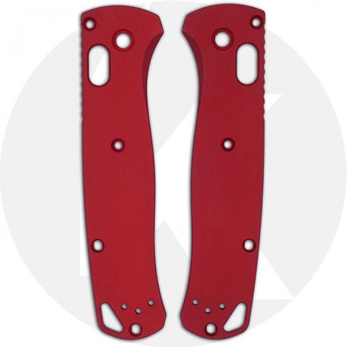 AWT Custom Aluminum Scales for Benchmade Bugout Knife - Weathered Red - USA Made