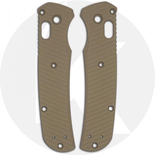 AWT Benchmade Bugout Custom Aluminum Scales - Archon Series - Magpul FDE - Cerakote - USA Made