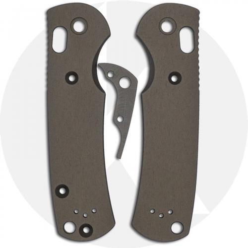AWT Custom Aluminum Scales for Benchmade Griptilian Knife - Sniper Grey - USA Made