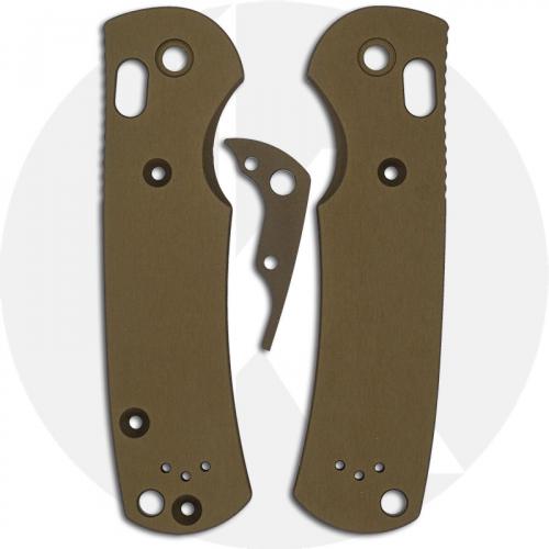 AWT Custom Aluminum Scales for Benchmade Griptilian Knife - FDE - USA Made