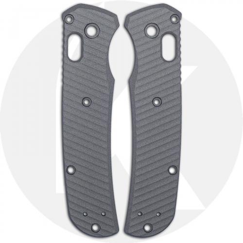 AWT Benchmade Bugout Custom Aluminum Scales - Archon Series - Gunmetal Grey - Cerakote - USA Made