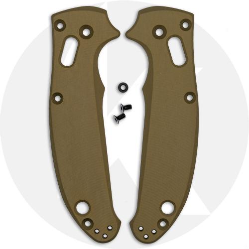 AWT Custom Aluminum Scales for Spyderco Manix 2 Knife - Agent Series - Linerless - FDE Anodized - USA Made