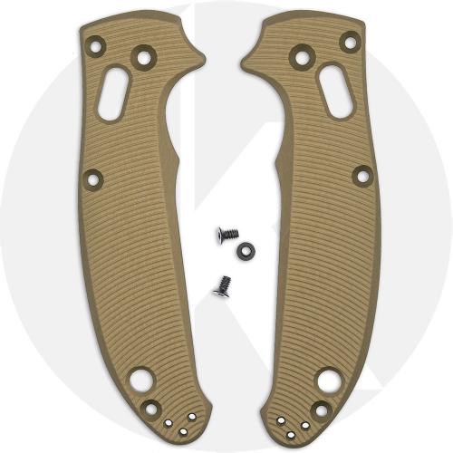 AWT Spyderco Manix 2 Scales - Aggressive Agent Series - Linerless - FDE Anodized - USA Made