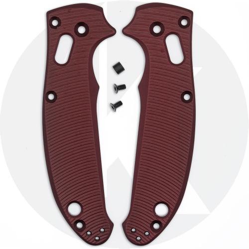 AWT Spyderco Manix 2 Scales - Aggressive Agent Series - Linerless - Exclusive Oxblood Type III Hard Coat