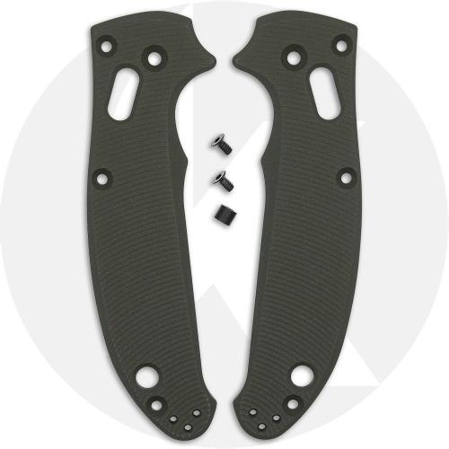 AWT Spyderco Manix 2 Scales - Aggressive Agent Series - Linerless - KP Exclusive Panzer Green Cerakote - USA Made