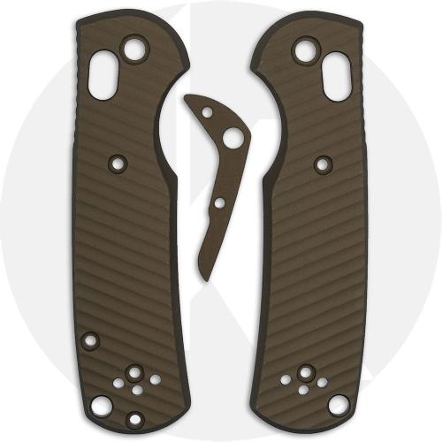AWT Benchmade Mini Griptilian Scales - Archon Series - FDE Anodized - USA Made