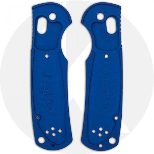 AWT Custom Aluminum Scales for Benchmade Mini Griptilian Knife - Cobalt Blue - USA Made