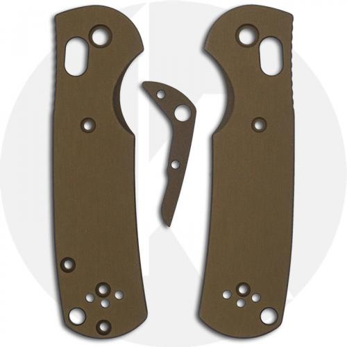 AWT Custom Aluminum Scales for Benchmade Mini Griptilian Knife - FDE - USA Made