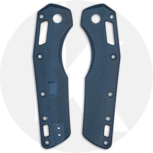 AWT Microtech MSI Scales - Aggressive Agent Series - Contoured - Exclusive Midnight Blue Type III Hard Coat