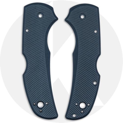 AWT Spyderco Native 5 Lightweight Scales - Aggressive Agent Series - Exclusive Midnight Blue Type III Hard Coat