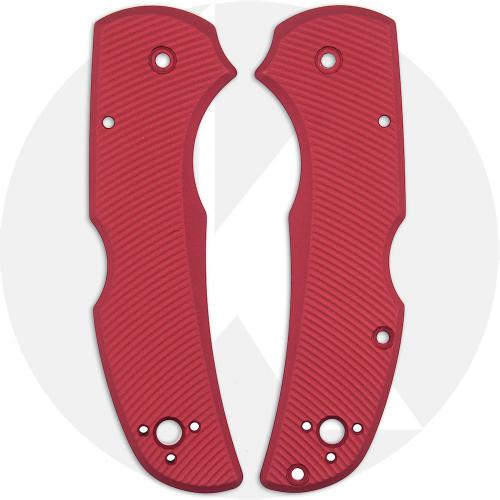 AWT Spyderco Native 5 Lightweight Scales - Aggressive Agent - Weathered Red Anodized - USA Made