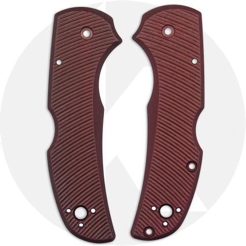 AWT Spyderco Native 5 Lightweight Scales - Aggressive Agent Series - Exclusive Oxblood Type III Hard Coat