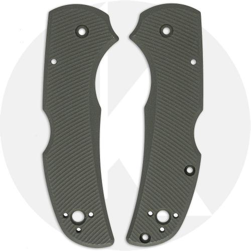AWT Spyderco Native 5 Lightweight Scales - Aggressive Agent Series - KP Exclusive Panzer Green Cerakote