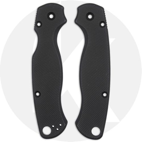 AWT Spyderco Para Military 2 Scales - Aggressive Agent - Clip Side Liner Delete - Black Anodized