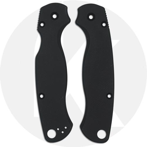 AWT Spyderco Para Military 2 Scales - Agent Series - Clip Side Liner Delete - Black Anodized