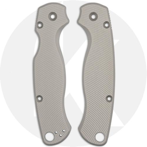 AWT Spyderco Para Military 2 Scales - Aggressive Agent - Clip Side Liner Delete - Sniper Grey Anodized