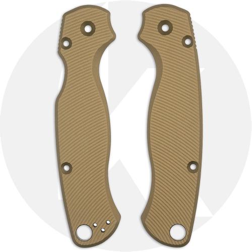 AWT Spyderco Para Military 2 Scales - Aggressive Agent - Clip Side Liner Delete - FDE Anodized