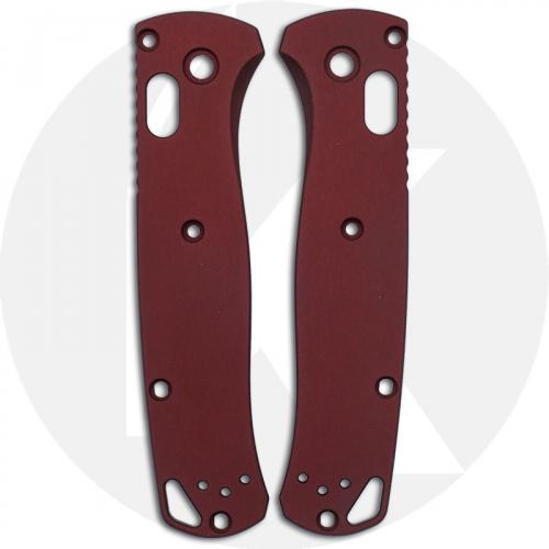 AWT Custom Aluminum Scales for Benchmade Bugout Knife - Red - USA Made