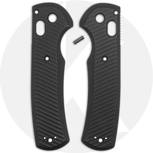 AWT Benchmade Redoubt Custom Aluminum Scales - Archon Series - Black Anodized - USA Made