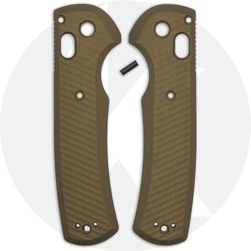 AWT Benchmade Redoubt Custom Aluminum Scales - Archon Series - FDE Anodized - USA Made