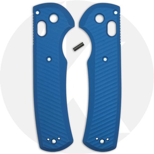 AWT Benchmade Redoubt Custom Aluminum Scales - Archon Series - Cobalt Blue Anodized - USA Made