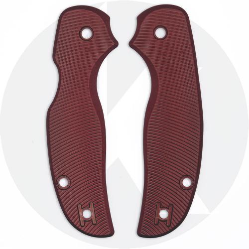 AWT Spyderco Sage 5 G10/Lightweight Scales - Aggressive Agent Series - Contoured - Exclusive Oxblood Type III Hard Coat