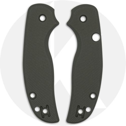 AWT Spyderco Sage 6 Scales - Aggressive Agent Series - KP Exclusive Panzer Green Cerakote - USA Made