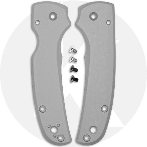 AWT Spyderco Shaman Scales - Agent Series - Clip Side Liner Delete - Sniper Grey Anodized