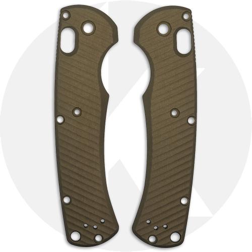 AWT Benchmade Taggedout Scales - Archon Series - FDE Anodized - USA Made