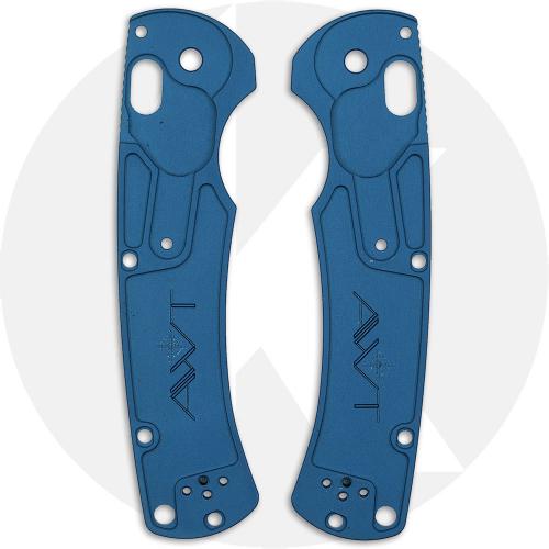 AWT Benchmade Taggedout Scales - Archon Series - Cobalt Blue Anodized - USA Made