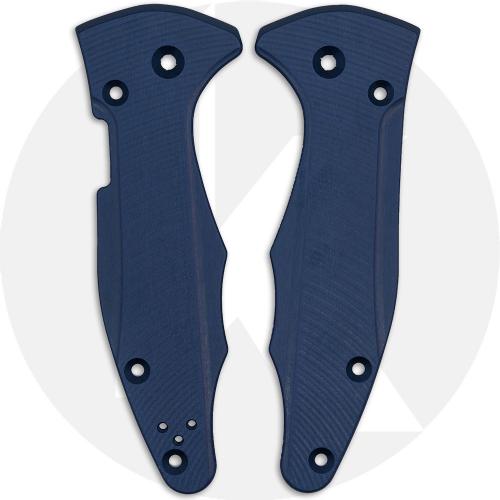 AWT Spyderco YoJimbo 2 Aluminum Scales - Agent Series - Clip Side Liner Delete - Exclusive Midnight Blue Type III Hard Coat