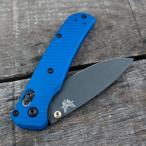 AWT Benchmade Bugout Custom Aluminum Scales - Archon Series - Cobalt Blue Anodized - USA Made