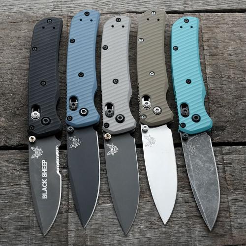 AWT Benchmade Bugout Custom Aluminum Scales - Archon Series - Blue Titanium - Cerakote - USA Made