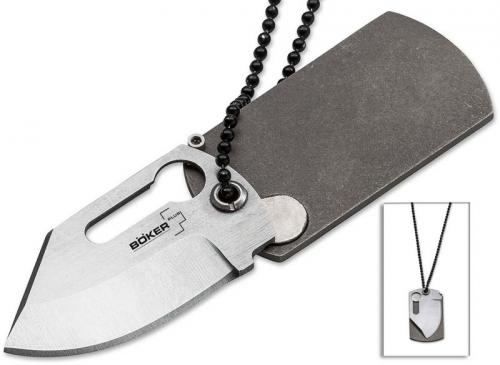 Boker Plus KTK Dog Tag Knife, Titanium, 01BO210