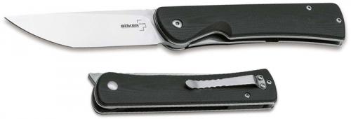 Boker Komusubi Knife 01BO258 - Japanese Style Tanto - Black G10 - Liner Lock Flipper Knife