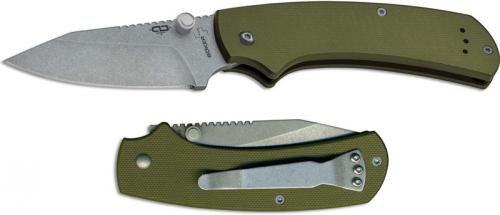 Boker Plus CLB XS 01BO538 Chad Los Banos EDC Clip Point Olive Green G10 Non Locking Folder